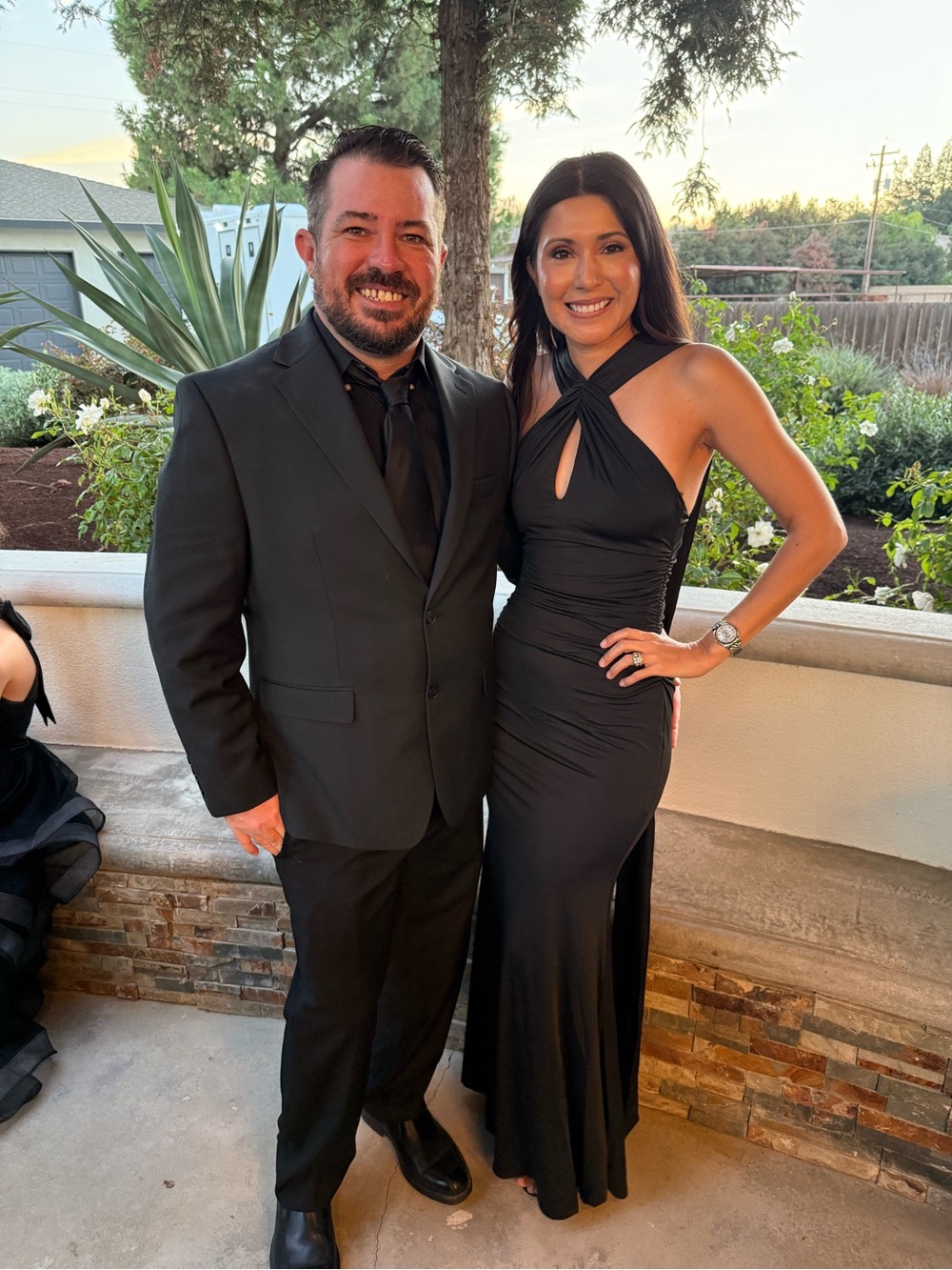 Windsor Smith Black Halter Maxi Gown